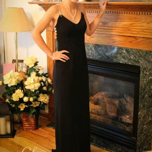 Long black gown